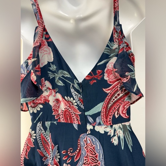 Lulus Floral Navy Maxi Dress - Picture 8 of 11